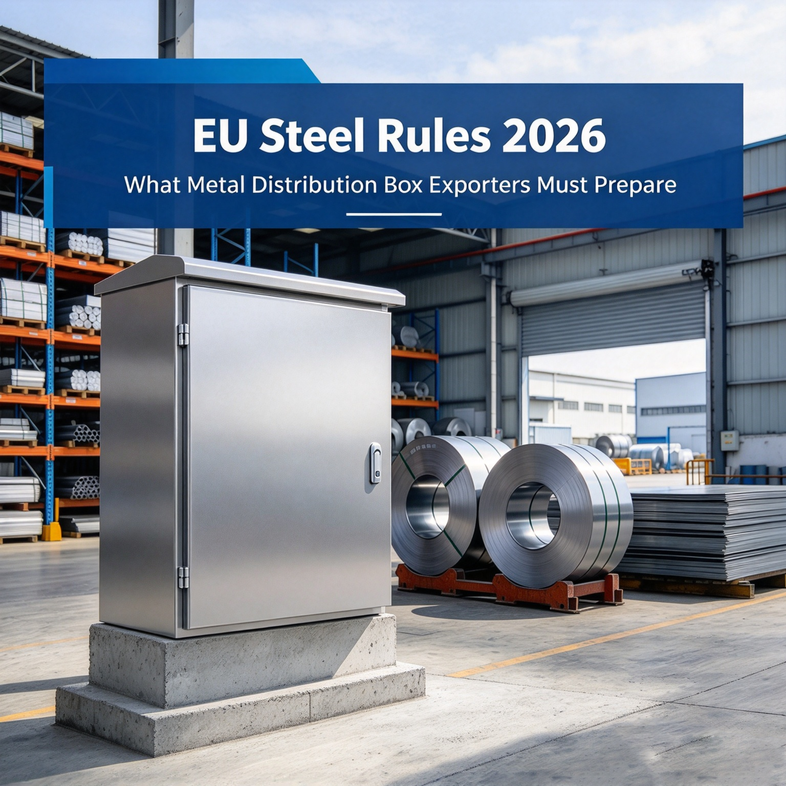 EU Steel Rules 2026: Metal Distribution Box Export Guide